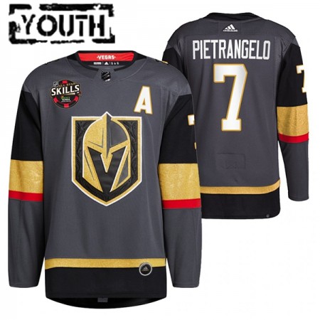 Kinder Eishockey Vegas Golden Knights Trikot Alex Pietrangelo 7 2022 NHL All-Star Skills Schwarz Authentic